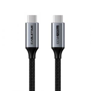 Cable USB3.2, Type C - Type C, 20Gbps, 100W, 20V/ 5A, 4K/ 60HZ, 1m