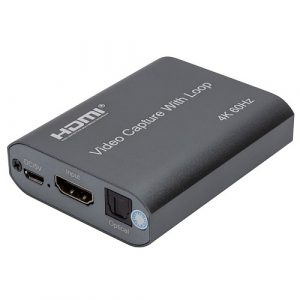 Video Capture with Loop HDMI USB2.0, 4K 60Hz