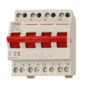 Changeover Switch CNC YCBZ-40, 4P, 40A, 1-0-2