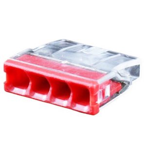 Splicing connector, 4x 0.5-2.5mm², 24A, 450V, 100pcs