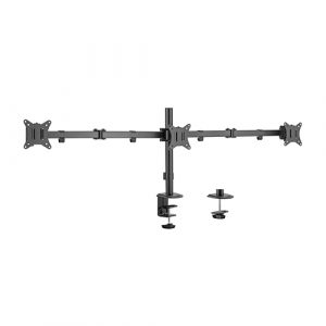 Triple-Monitor 17"-27" Desk Mount