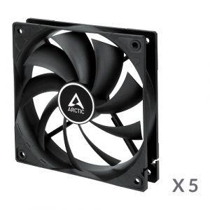 ARCTIC F12, 3-pin, 120mm, Case Fans, black, 5 pcs (ACFAN00248A)