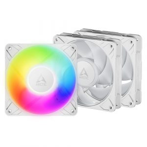 ARCTIC P12 PRO PWM PST A-RGB High-Performance Fans, 4-pin, 120mm, 3pcs (White) | ACFAN00326A