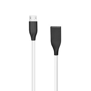Silicone cable USB - Micro USB (white, 1m) | CA910700