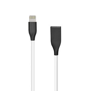 Silicone Cable USB- Lightning, 1m (white) | CA910724