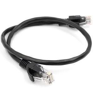 Cable Cat5E UTP, 0.5m, black (CA911523)