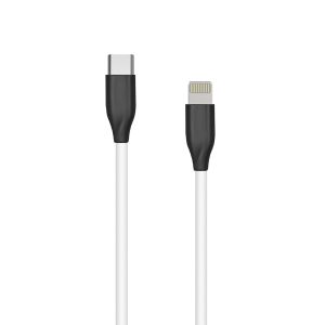 Silicone Cable USB Type C- Lightning, 2m (white) | CA912308