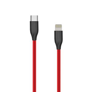 Silicone Cable USB Type C- Lightning, 2m (red) | CA912315