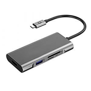 Adapter USB Type-C - 3 x USB 3.0, Type-C PD, HDMI, SD, TF | CA913442