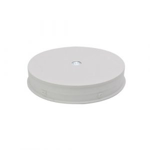 LED Rotating Turn-Table Display Stand,  Round 30cm, White (EDA1759202B)