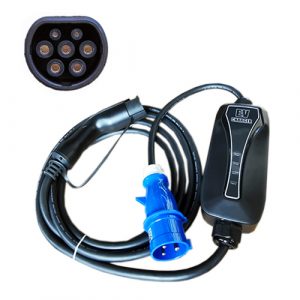 Electric car charger Type 2 - CEE, 6-32A, 7.2kW, 1-phase, 5m (EV200047)