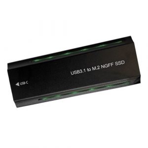 M.2 PCIe NGFF/NVMe SSD case USB3.2, 20Gbps, RGB (HC380527)