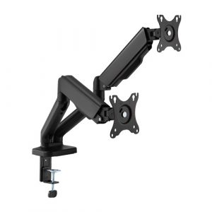Dual 17"-32" Monitor Spring-Assisted Arm Mount, black | HS083175