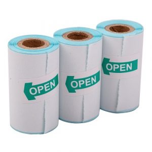 Sticker Paper for Thermal Label Printer, D30mm x 52mm, 3 rolls | HS083410