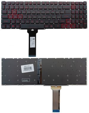 Keyboard ACER: Nitro 5 Gaming AN515-54, AN515-55, AN715-51 with backlight (KB316120)