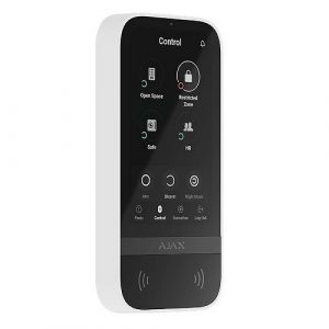 Ajax Wireless keypad with touch screen (White) | KEYPADTOUCHW