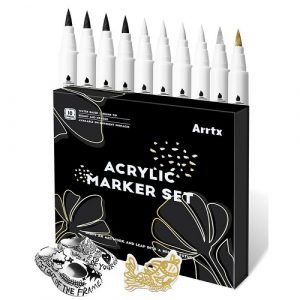 Acrylic Marker Pens ARRTX, 4 Colours, 10pcs | LC303601