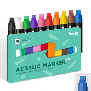 Acrylic Marker Pens ARRTX Jumbo, 10 Colours | LC303656