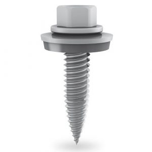 Self-tapping screw 6x25mm, stainless steel with EPDM, for PV panels mounting, 4000pcs | NV822348
