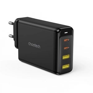 Charger CHOETECH GaN 2x USB Type-C, 2x USB Type-A: 140W, PD3.1, QC3.0 (PD6005)