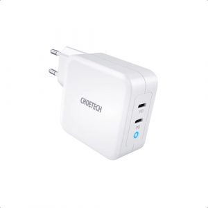 Charger CHOETECH GaN 2xUSB Type-C: 100W, PD (PD6008)