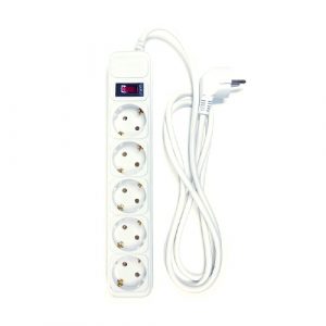 Extension cord 1.8m, 5 sockets, with switch (PPSA10M18S5)