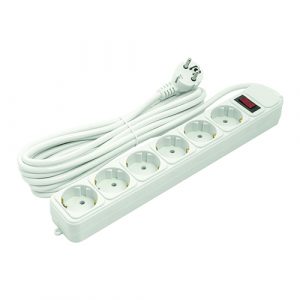 Extension cord 5m, 6 sockets, with switch (PPSA10M50S6)