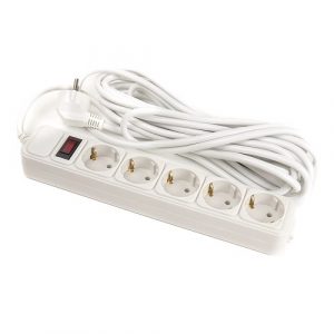 Extension cord 7m, 5 sockets, with switch (PPSA10M70S5)