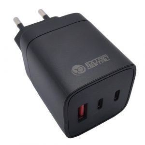 Charger EXTRA DIGITAL GaN 2x USB Type-C, USB Type-A: 65W, PPS (SC230310)