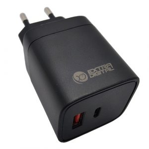 Charger EXTRA DIGITAL GaN USB Type-C, USB Type-A: 45W, PPS (SC230334)