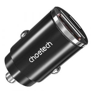 Charger CHOETECH USB-C, USB-A: 12-24V, 30W, QC3.0+ PD3.0 | TC0006