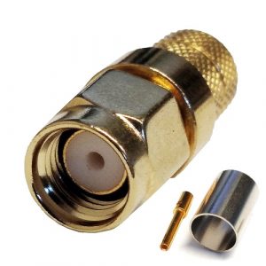 RPSMA-male Crimp Connector for RG6 Cable | TV991648