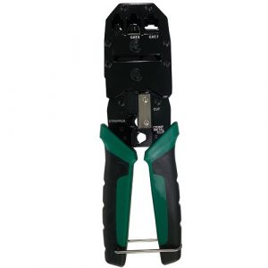 Crimping Tool with Stripper and Cutter for CAT5, CAT6, CAT7, CAT8 (TV993352)