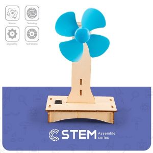 Wooden Assembly Kit Electric Fan, STEM Educational Toy | NV822850