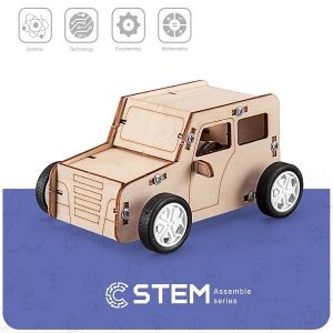 Wooden Assembly Kit Pull the Car, STEM Educational Toy | NV822867