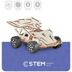 Wooden Assembly Kit Four-Wheel Drive Racing Car, STEM Educational Toy | NV823055