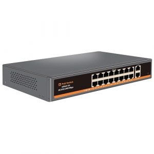 PoE switch 16ch 100Mbps +2G uplink | TV993703