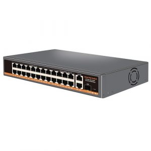 PoE switch 18ch 100Mbps + 6ch 1000Mbps + 2G uplink + 1G SFP | TV993727