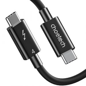 Cable CHOETECH Thunderbolt 4, USB-C to USB-C, 40Gbps, 100W, 20V/ 5A, 8K/ 60Hz, 0.8m | A3010