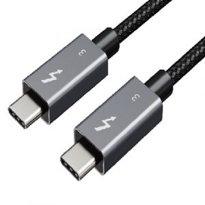 Cable Thunderbolt 3, Type C - Type C, 40Gbps, 100W, 20V/ 5A, 4K/ 60HZ, 1m | CA913336
