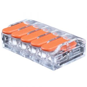 Splicing Connector with Lever, 5x 0.5-6.0mm², 40A, 450V, 20pcs | EL240470