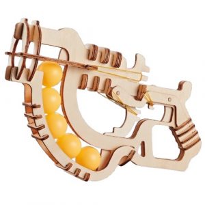 Wooden Assembly Kit Ping Pong Ball Gun | NV822829