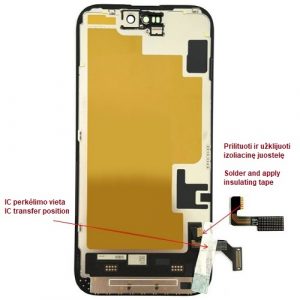 Display for iPhone 15, LTPO Soft OLED, 60Hz | TE322213