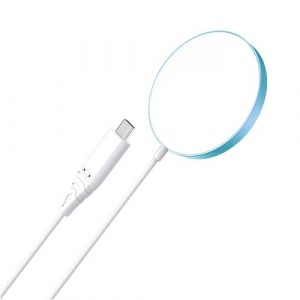 Magnetic Wireless Charger CHOETECH, 15W, iPhone 14, blue | TF18-F-BE